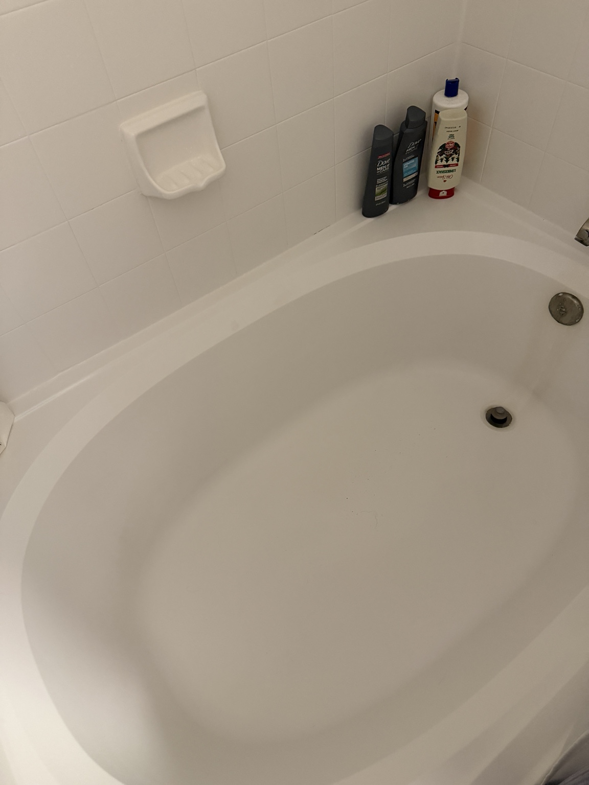 After: clean bathtub and tile